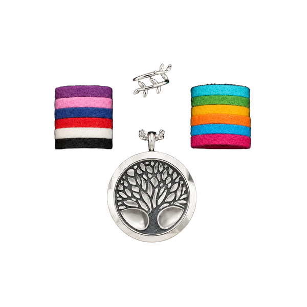 Tree Of Life Essential Oil Diffuser Necklace Aromatherapy