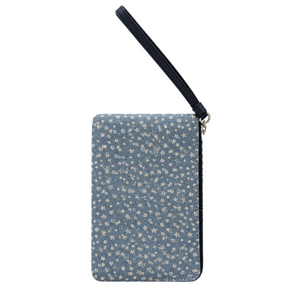 Coach Wristlet Star Print Denim Wristlet Bag