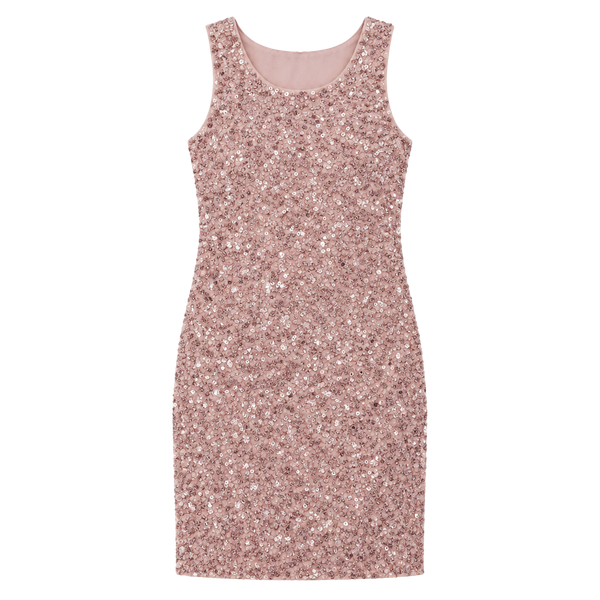 Alice + Olivia Kendra Sequin Dress Size Small Rose Gold