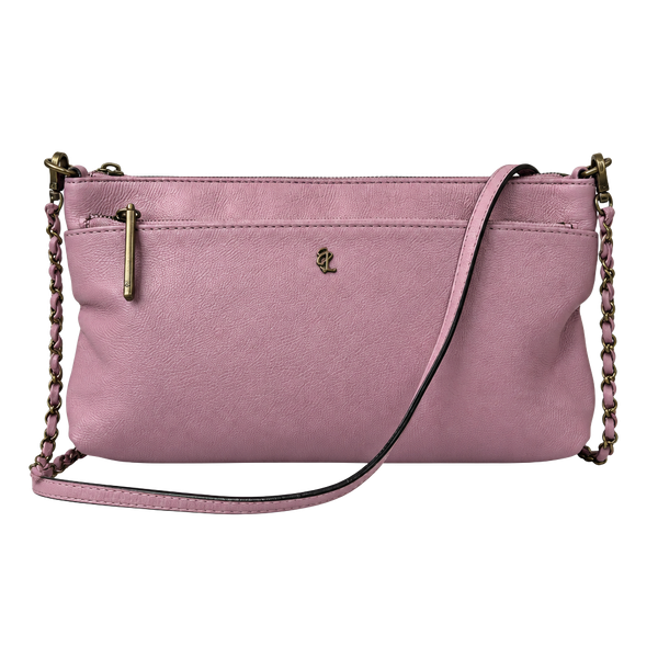 NEW Elliott Lucca Pink Leather Crossbody Bag Purse