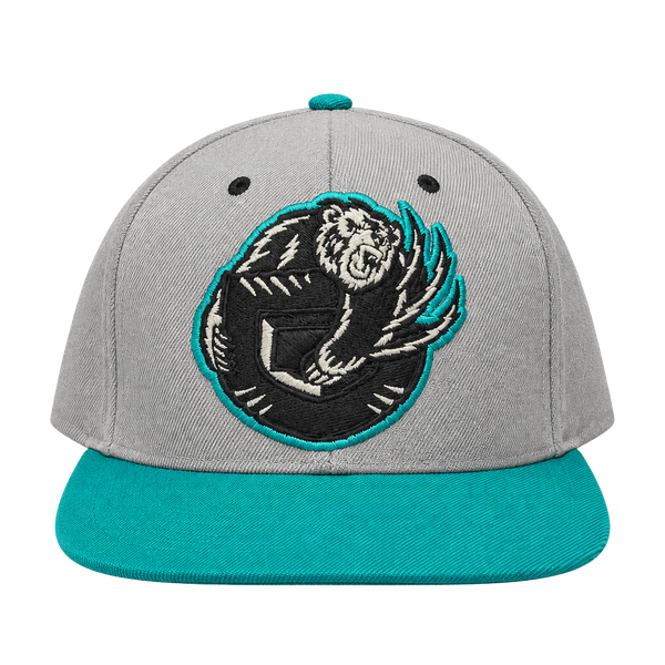 Mitchell & Ness Vancouver Grizzlies Hat Adjustable Snapback Grey Teal