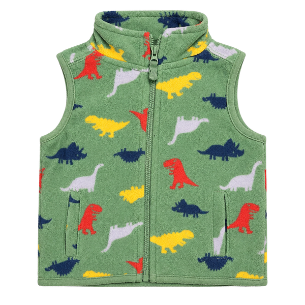 Carter's Dinosaur Fleece Vest Size 9m Green