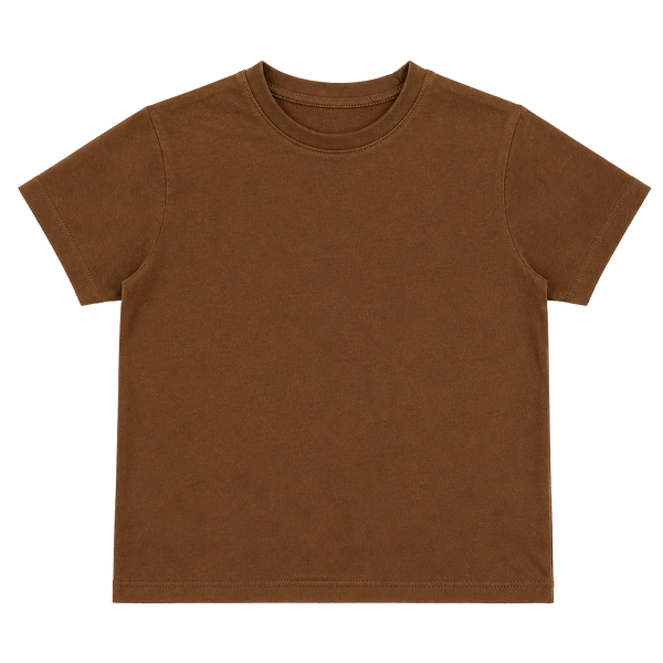 H&M Brown Baby Tee Size US 2T Cotton Short Sleeve Top