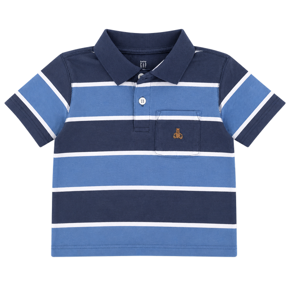 Baby Gap Striped Polo Shirt Size 4T Blue White