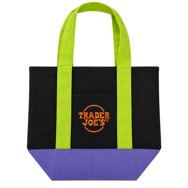 Trader Joe's Trick Or Treat Canvas Tote Bag New