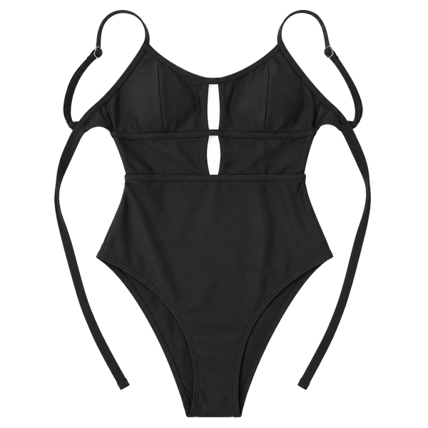 Target Women's Cutout One Piece Swimsuit Size S Black