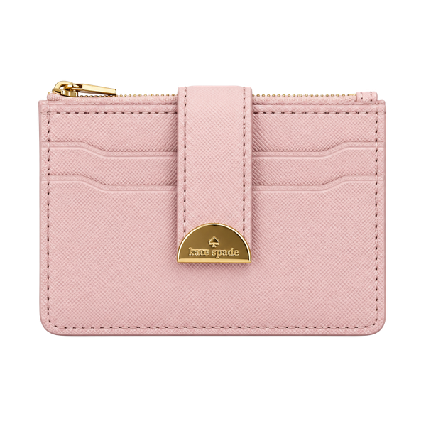 The Marc Jacobs The Softshot Top Zip Card Holder Pink Leather