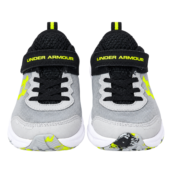 Under Armour Assert 10 AC Kids Running Shoes Gray Neon Green Hook Loop