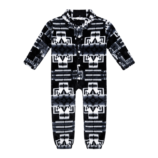 Nativo Co Hooded Fleece Romper 18-24M Tribal Print