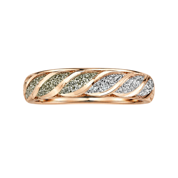 Rainbow Titanium Twist Band Ring Textured Iridescent Band  Size 6