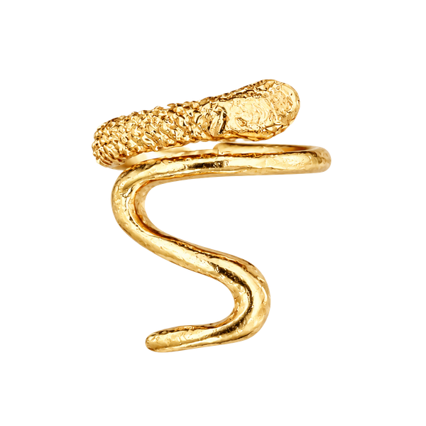 Gold Snake Design Ring Size 6