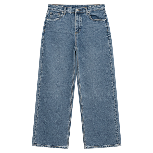 H&M Wide Leg Jeans KIDS/Teen Size 16 High Waist Blue Denim