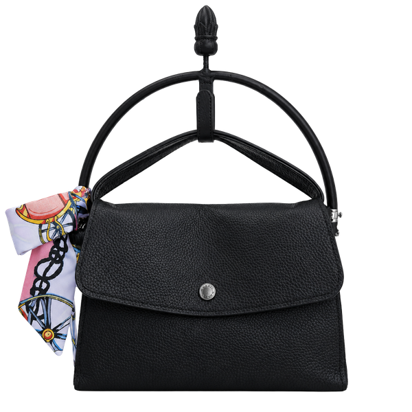 Coach 3 compartment, Black, Cream & Pink Leather Crossbody Bag