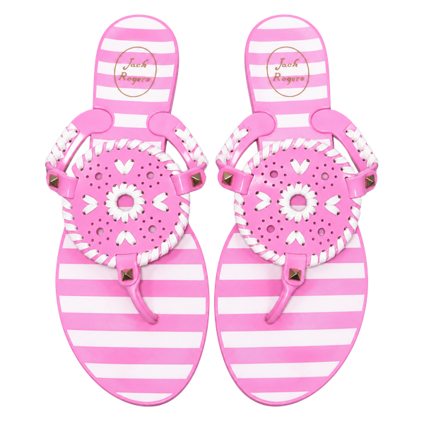 Jack Rogers Georgica Jelly Sandal Size 7 Pink