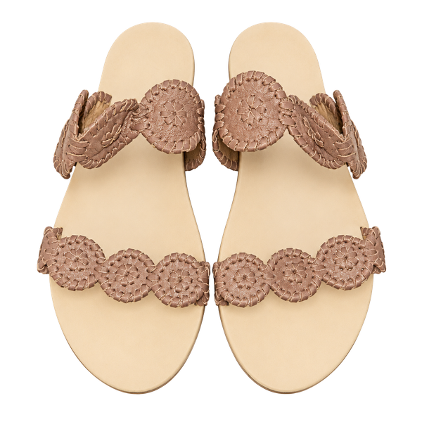 Jack Rogers Lauren Sandals Size 9M Cognac Leather
