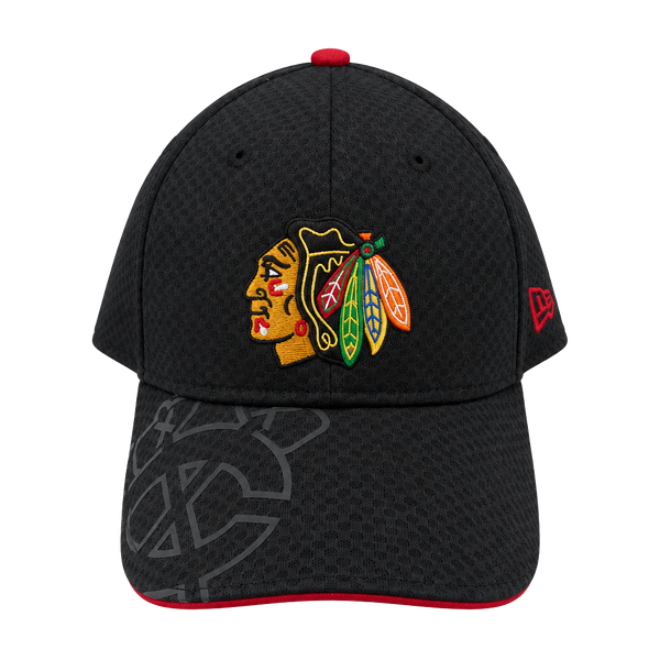 New Era Chicago Blackhawks 39Thirty Toddler-Child Hat Black Red