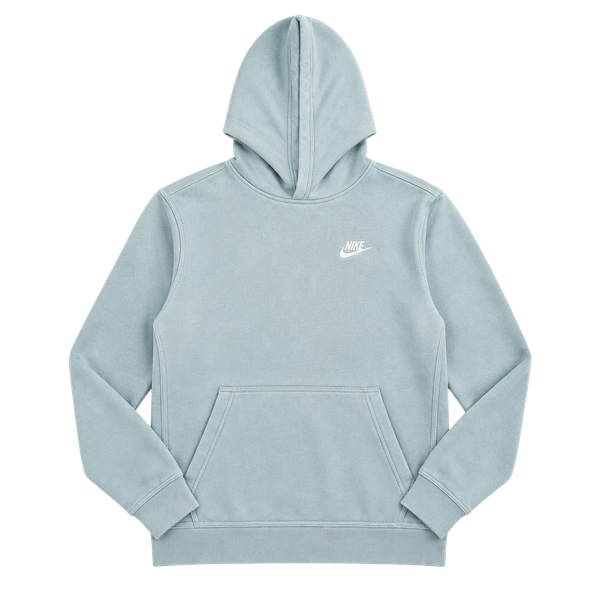 Nike Kids' Club Fleece Hoodie In Armory Blue/white