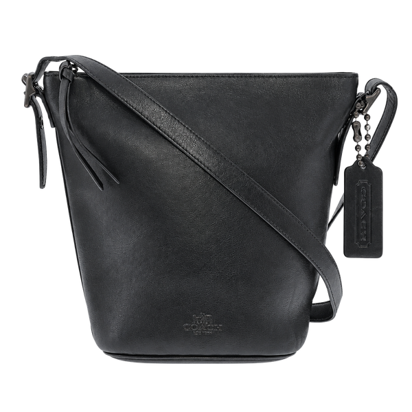 COACH Bleecker Leather Very Soft Port Duffle Feed Bucket 32282 Shoulder Bag  - HTF