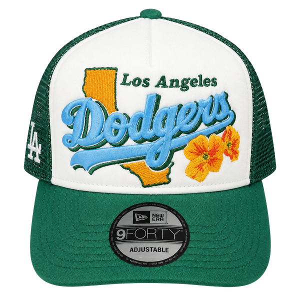 New Era Los Angeles Dodgers State Flower 9FORTY Trucker Hat Adjustable