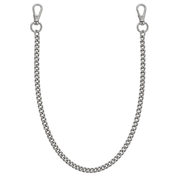 Silver Curb Chain Bag Strap Wallet Chain 20 Inch