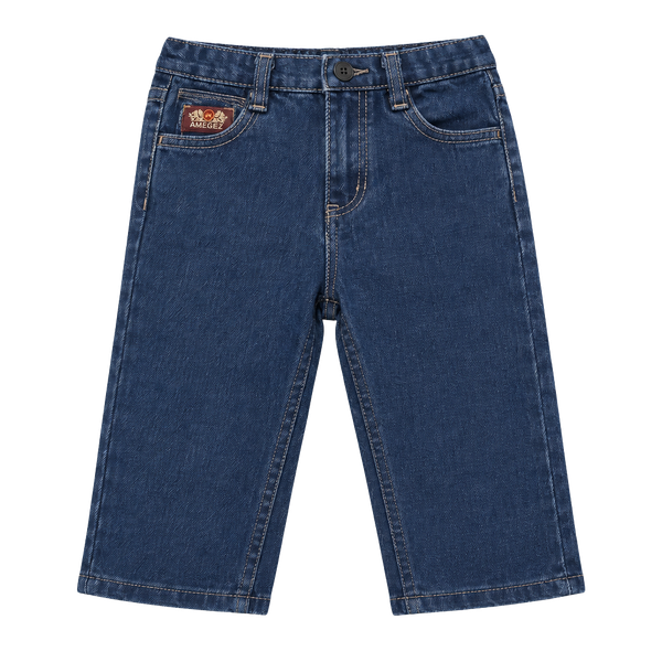 Vintage Mecca Baby Boys Denim Jeans Size 6-9 Months Embroidered Back Pockets