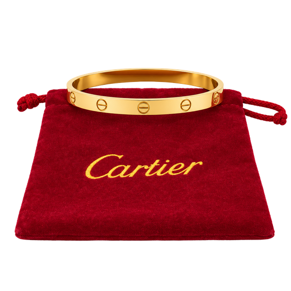 Gold Cartier Styled Designer Bracelet
