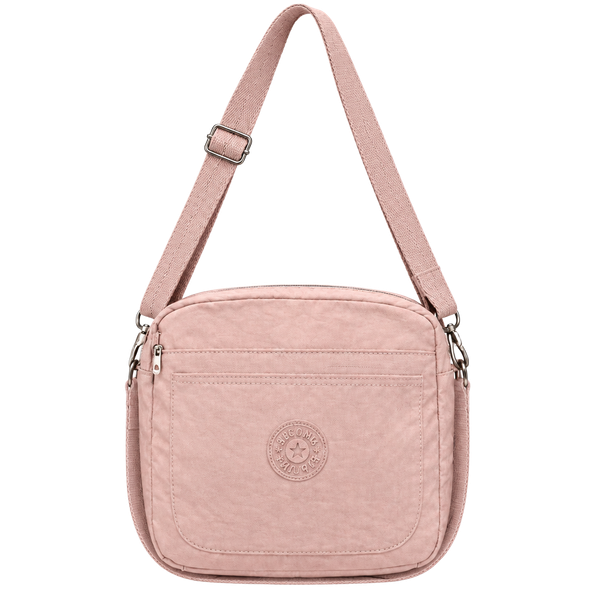 Kipling Blush Pink Nylon Crossbody Bag Lightweight Everyday Purse