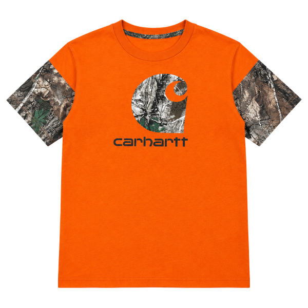Carhartt Long Sleeve Shirt Size 4T Orange Camo