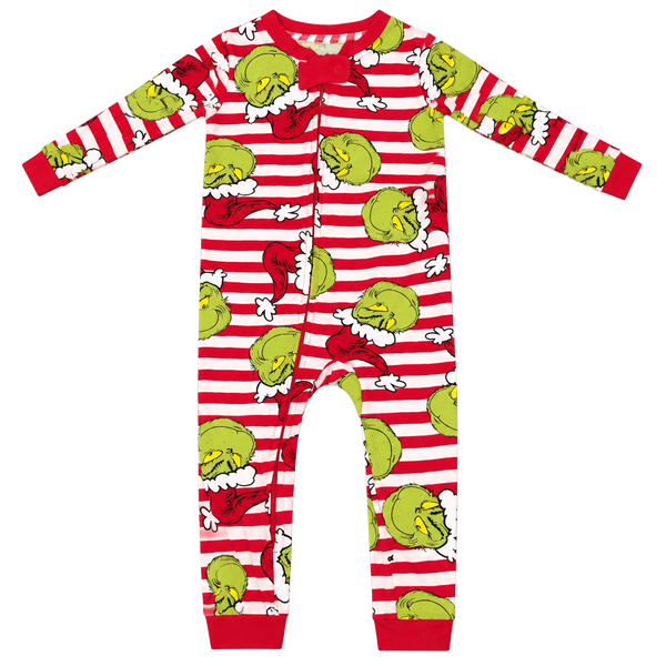 Dr. Seuss The Grinch Sleeper 18M Red White