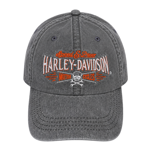 Harley-Davidson Horny Toad Temple Texas Baseball Cap Grey Adjustable