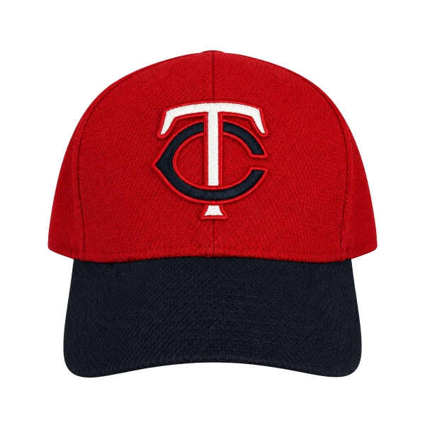New Era Minnesota Twins 59FIFTY Size 7 1/4 Red Navy Fitted Hat