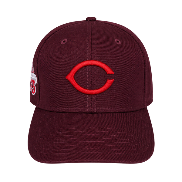 New Era Cincinnati Reds 59FIFTY Fitted Hat Size 7 1/4 Burgundy World Series