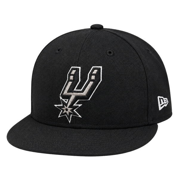 New Era San Antonio Spurs 59FIFTY Fitted Hat Size 6 3/4 Black