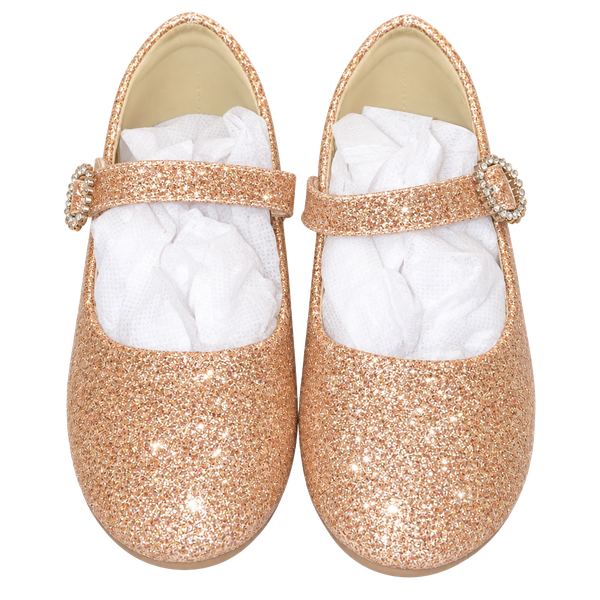 Panda Ninja Gold Glitter Mary Jane Shoes Size 11 Little Kid