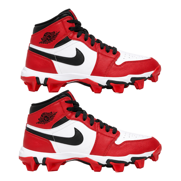 Nike Air Jordan 1 Mid TD Cleats Chicago Youth Size 6Y HF6883-106