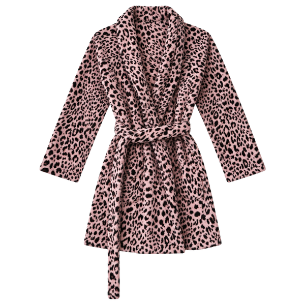 Victoria's Secret Leopard Fleece Robe Size XS/S