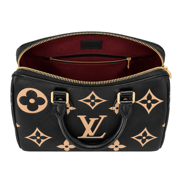 Louis Vuitton Speedy Bandouliere 25 Bicolor Monogram Empreinte Black