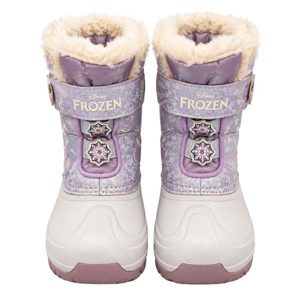 Disney Frozen Snow Boots Size 11 Purple Elsa Anna Fur Trim