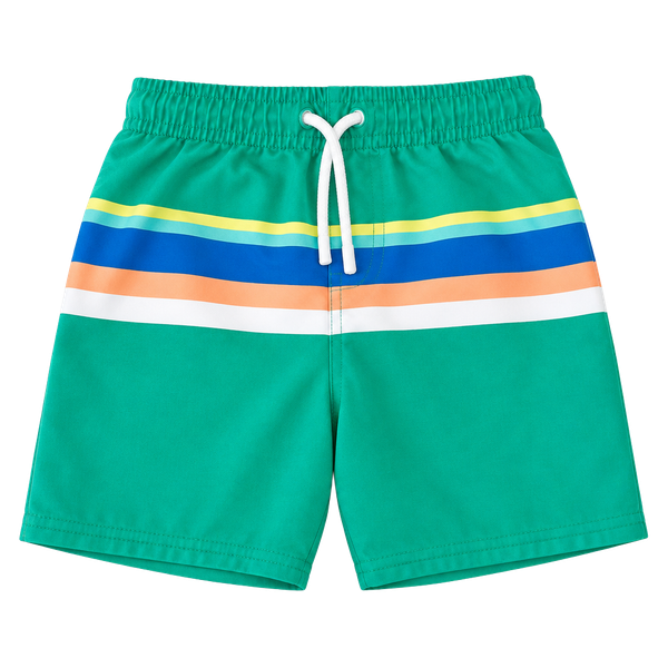 Cat & Jack Boys Swim Trunks Size 3T Green Striped Board Shorts