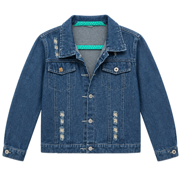 Boys 4T Denim Jacket with Construction Truck Graphic