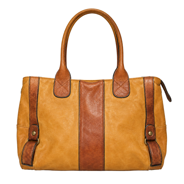 Fossil Vintage Reissue Brown Leather Satchel Handbag