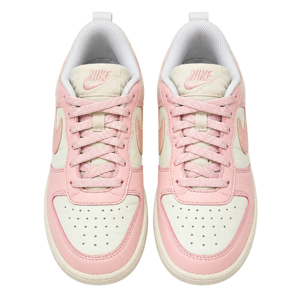 Nike Court Borough Low Recraft Size 4.5Y Pink White Sneakers