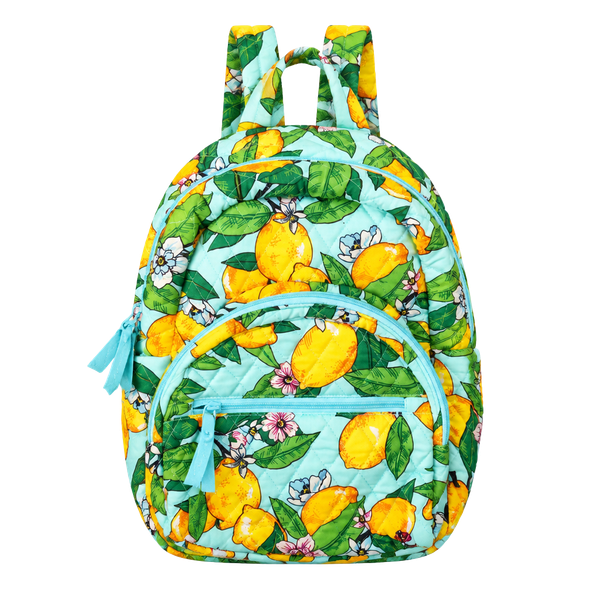 Vera Bradley Essential Compact Backpack Lemon Grove