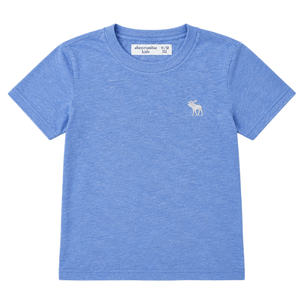 Abercrombie Kids T-Shirt Size 11/12 Blue Short Sleeve Logo