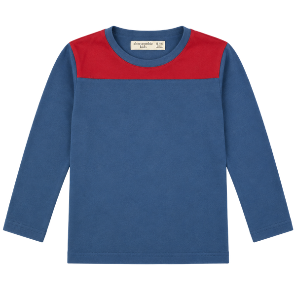 Abercrombie Kids T-Shirt Size 15/16 Blue Moose Logo Short Sleeve