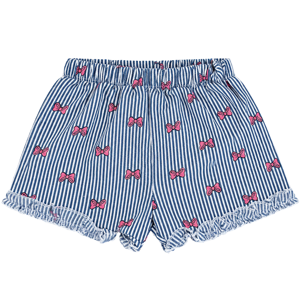 Disney Minnie Mouse Shorts Size 4T Blue Stripe Bows