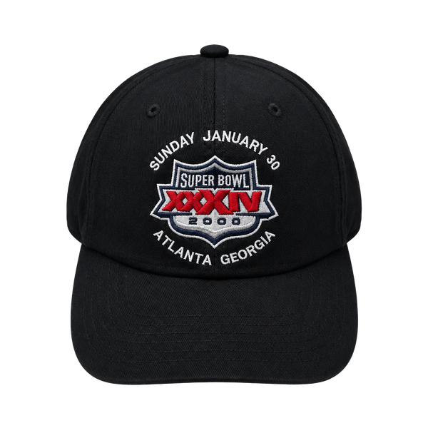 Logo 7 Super Bowl XXXIV Atlanta Georgia 2000 Hat Cap Black