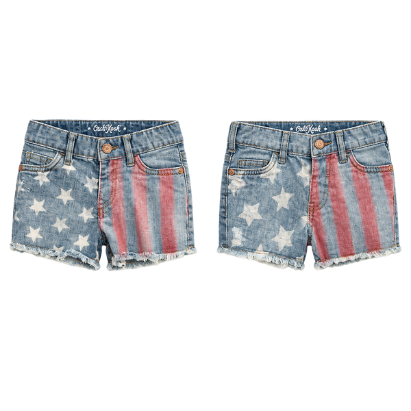 Twins Cat and Jack Jean shorts