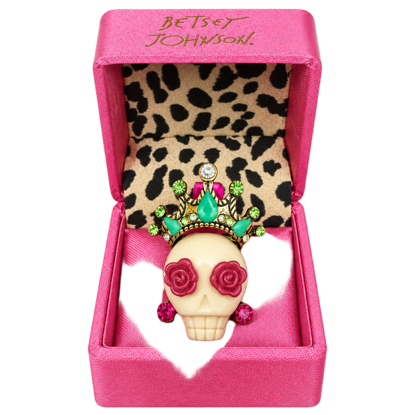 Betsey Johnson Sugar Skull Crown Ring