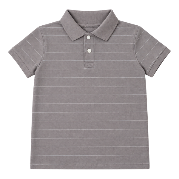Cat & Jack Short Sleeve Striped Polo Shirt Size XS 4/5 Brown